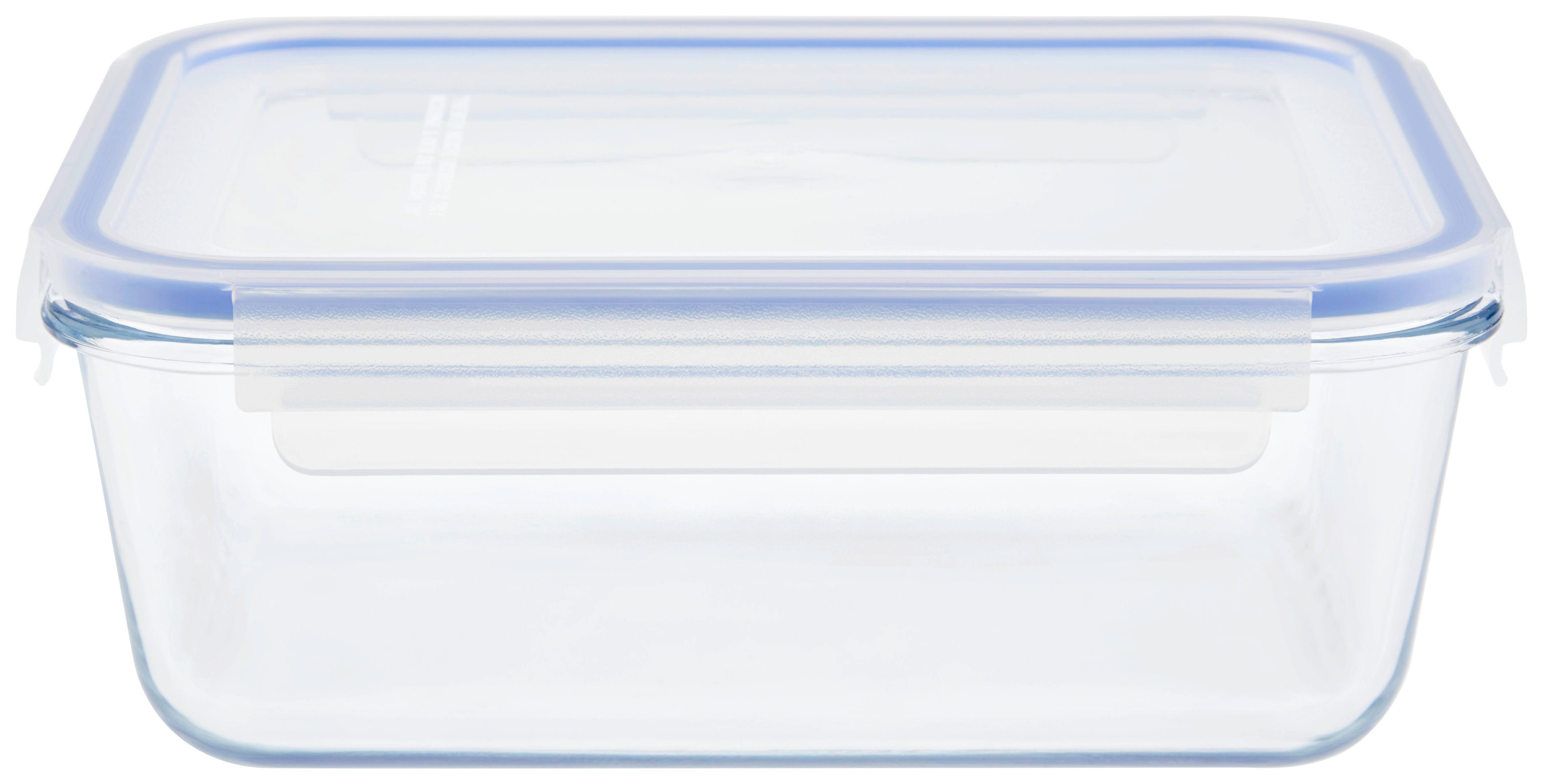 Vorratsdose Kimi - Blau/Klar, Basics, Glas/Kunststoff (22,2/16,5/6,5cm) - James Wood