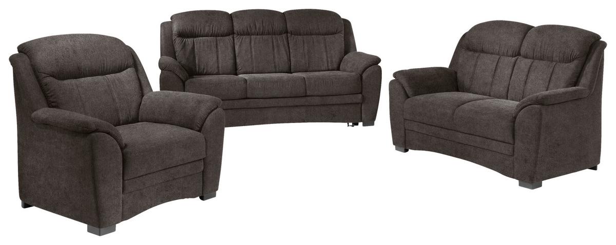 ROZKLADACIA POHOVKA BRUNO 2 V1 - sivohnedá/čierna, Konventionell, textil/plast (193/99/106cm)