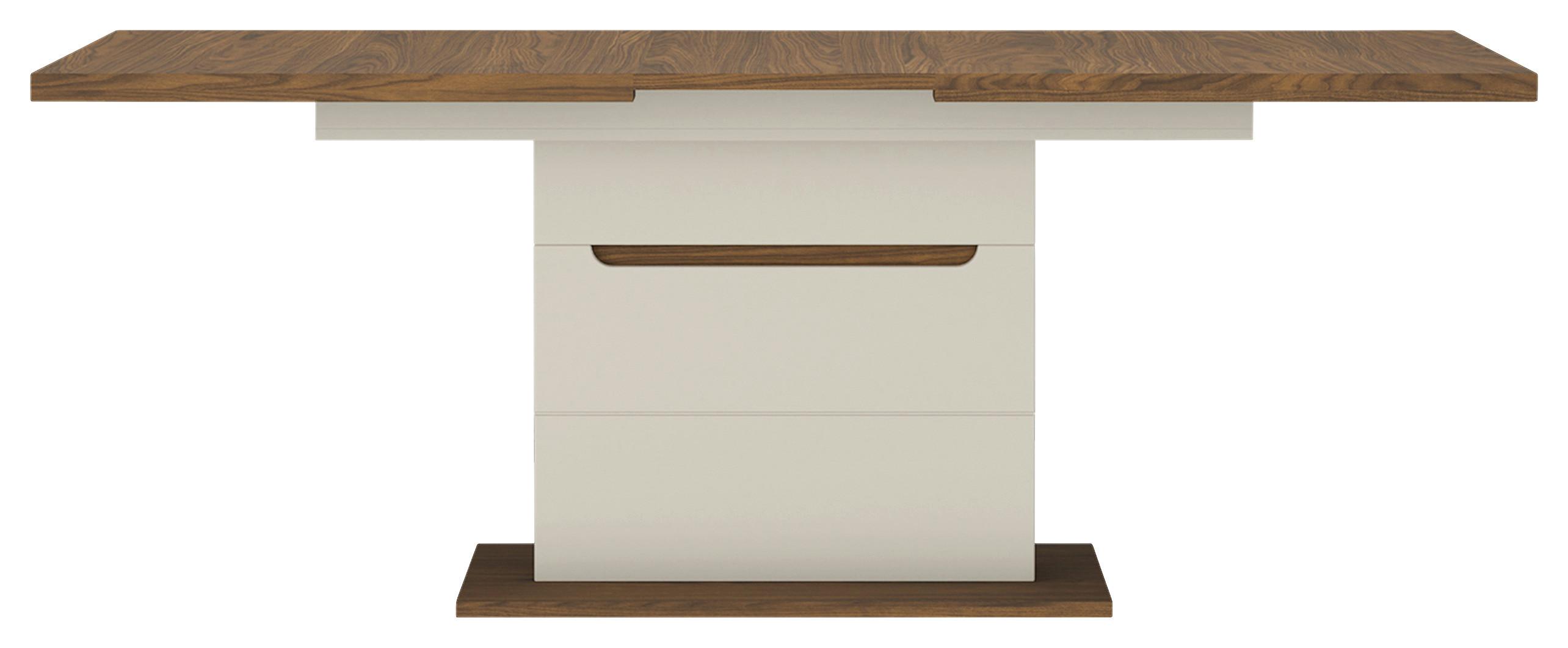 Esstisch Kansas Nussbaum/Kaschmir B: 160-200cm - Kaschmir/Nussbaumfarben, Basics, Holzwerkstoff (160-200/76/90cm) - Hom`in