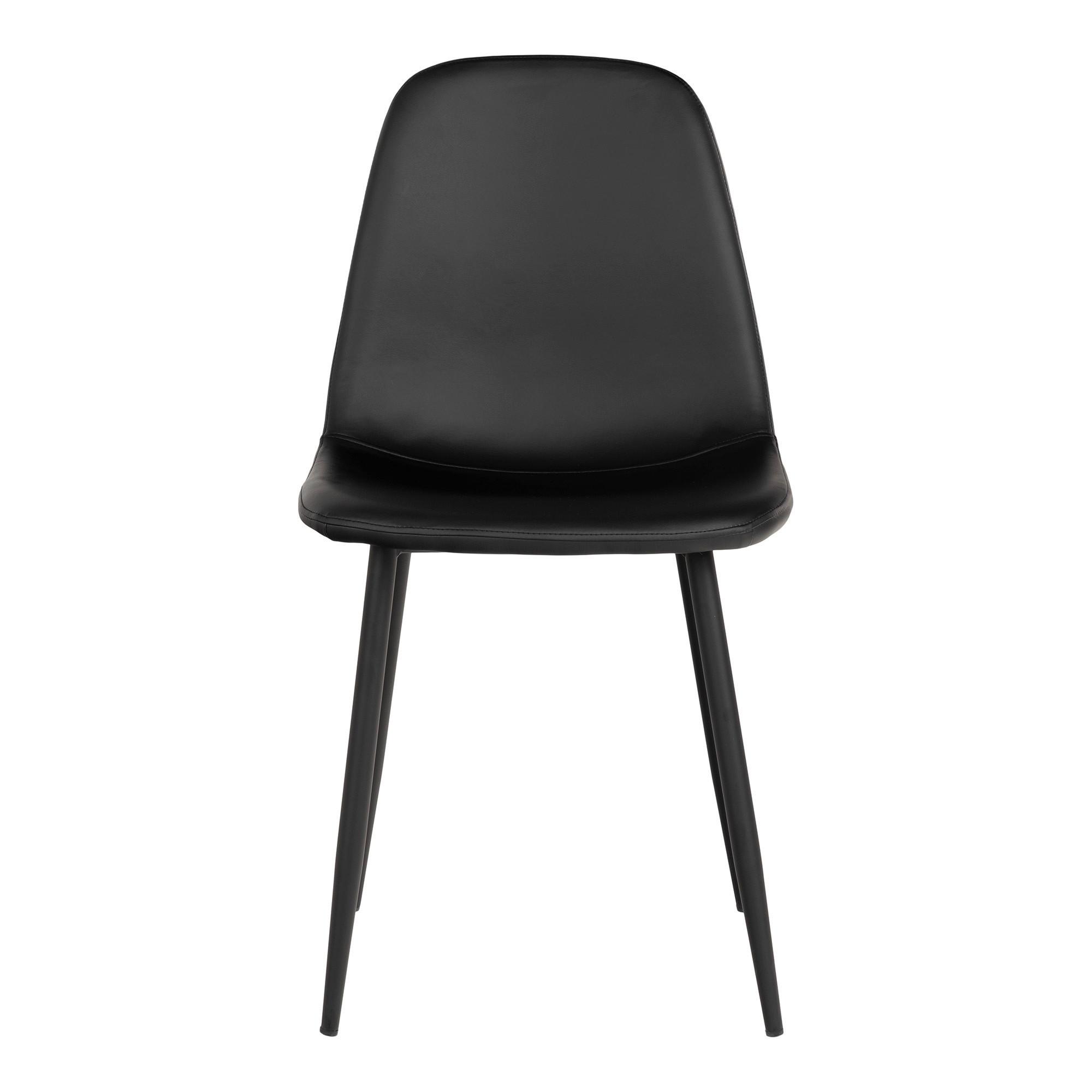 Stuhl-Set Stockholm Schwarz B: 44 cm - Schwarz, MODERN, Textil/Metall (44/86/54cm) - MID.YOU