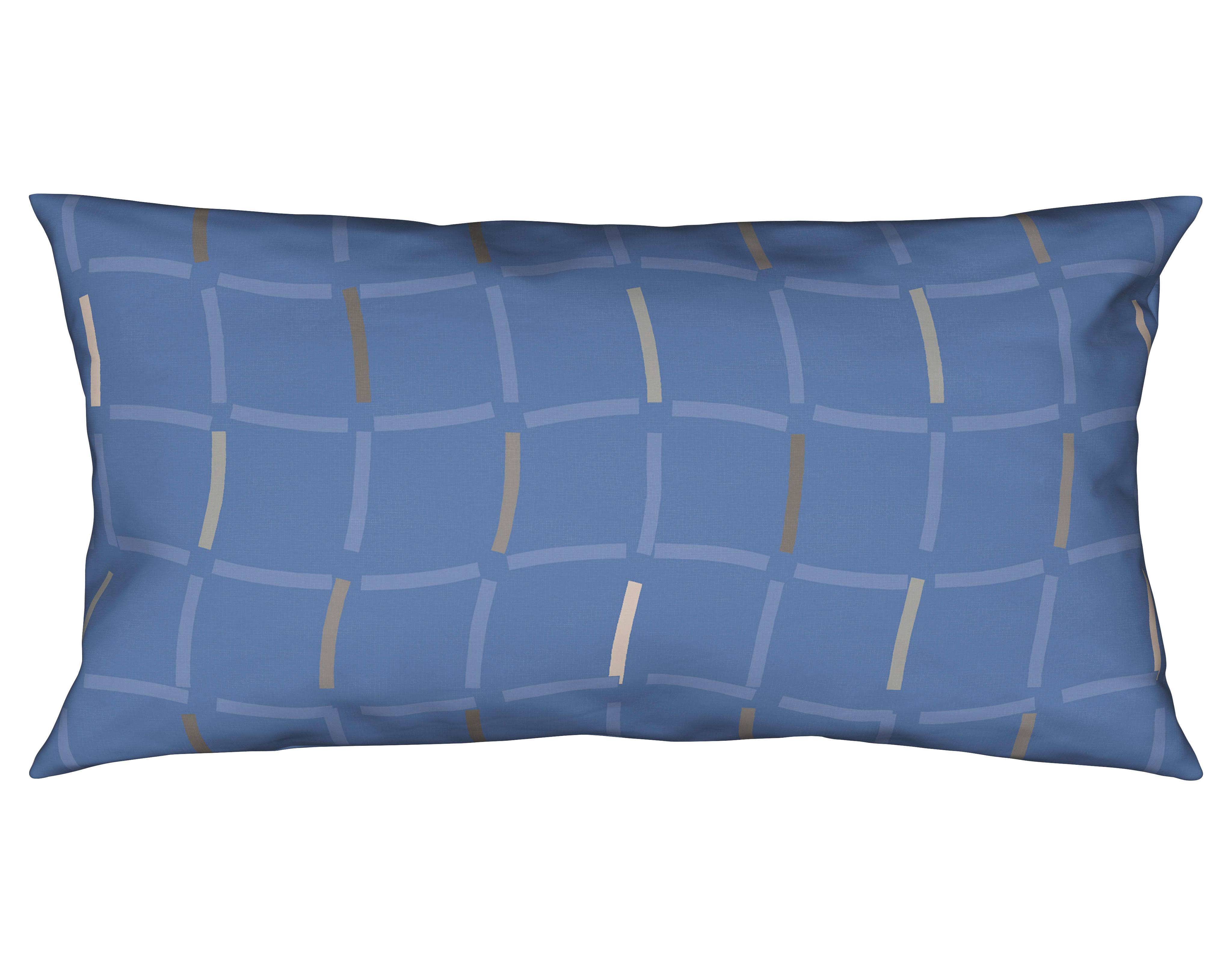 Bettwäsche 140x200 cm Melanie Bunt in verschiedenen Designs - Blau/Schwarz, MODERN, Textil - Ondega