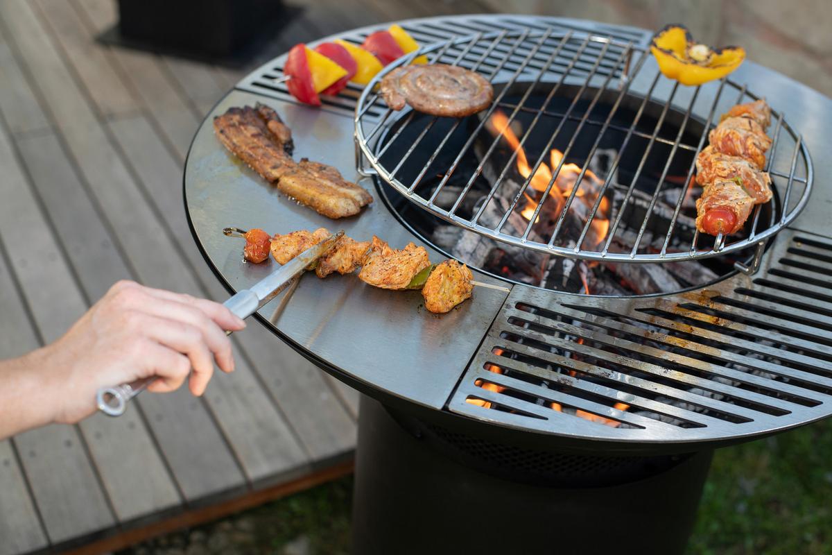 Grillschale Feuerschale - Schwarz, KONVENTIONELL, Metall (75/94/75cm)