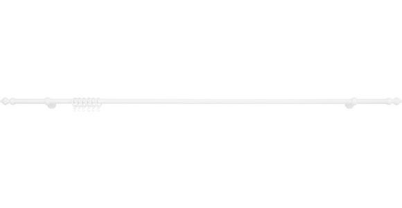 Rundstangengarnitur Benno Weiß L: 180 cm - Weiß, KONVENTIONELL, Kunststoff/Metall (180cm) - Ondega
