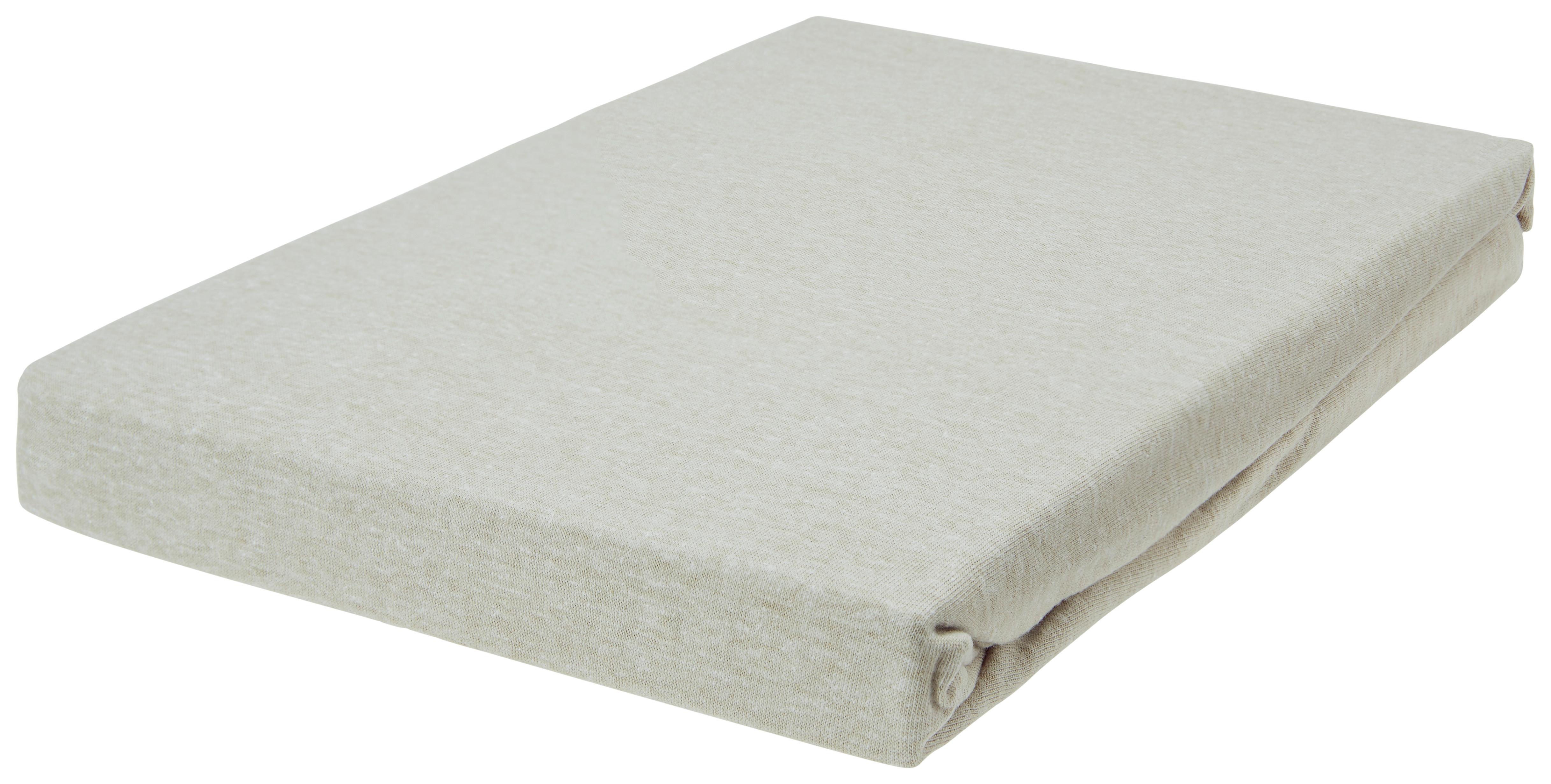 Spannleintuch Lana Taupe 200x200 cm Mischgewebe