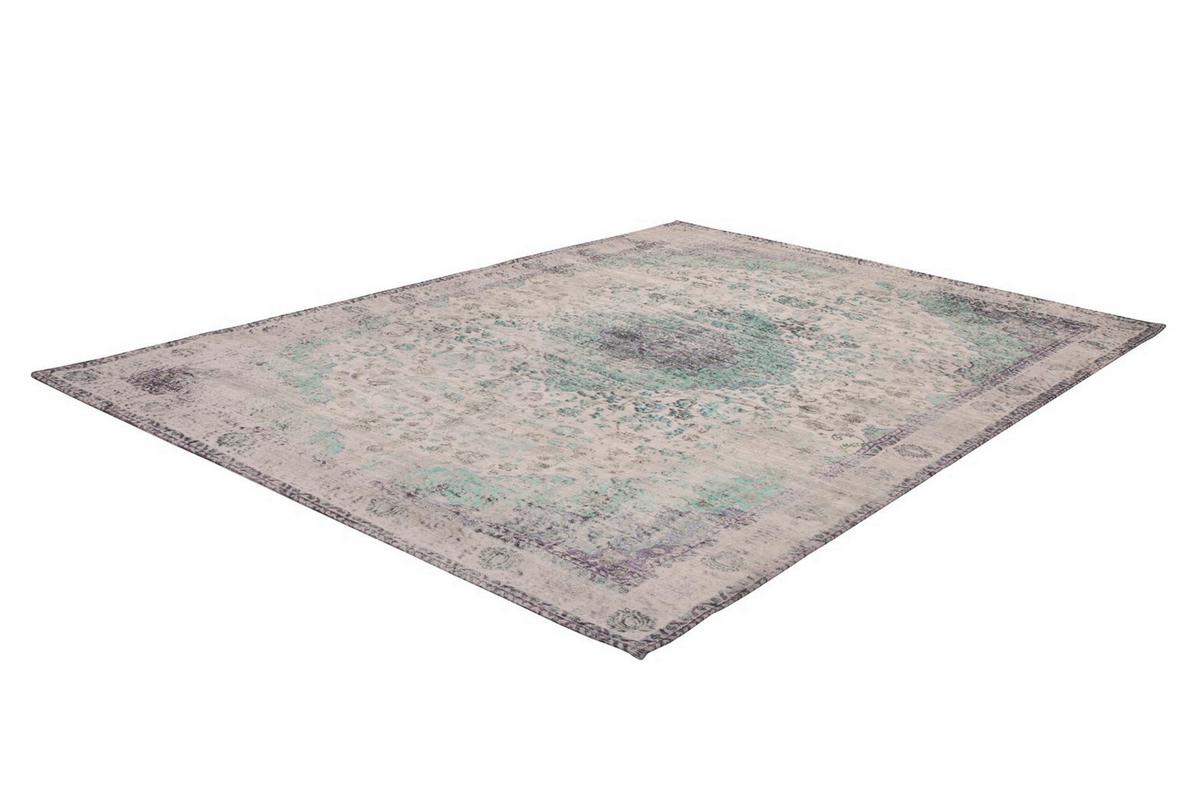 Flachwebteppich Creme,mintgrün Vintage 8401, BxL: 200x290 cm - Creme/Mintgrün, KONVENTIONELL, Textil (200/290cm)