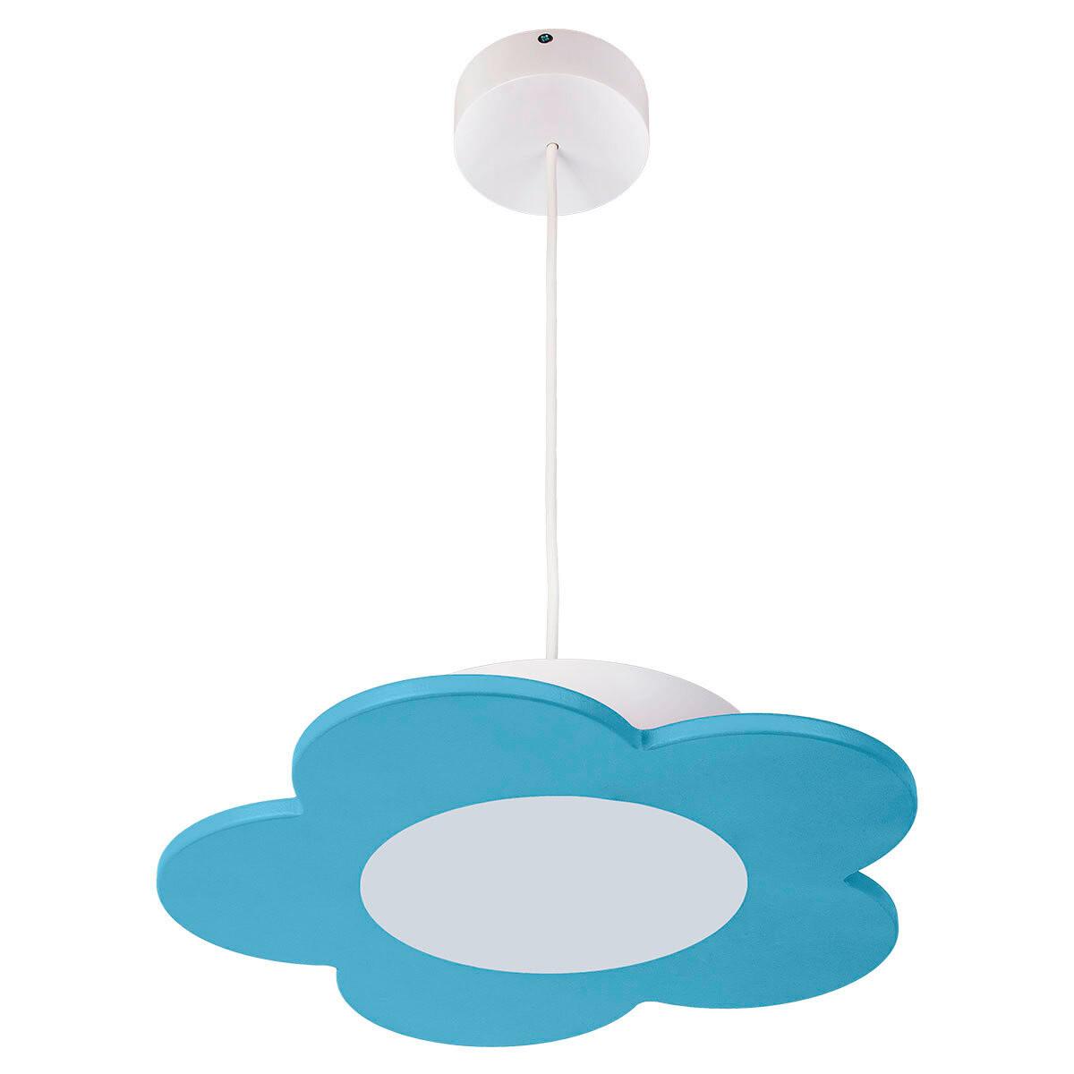 Kinderhängeleuchte 9550114 Fiore - Hellblau, Basics, Holzwerkstoff/Kunststoff (33/70cm)