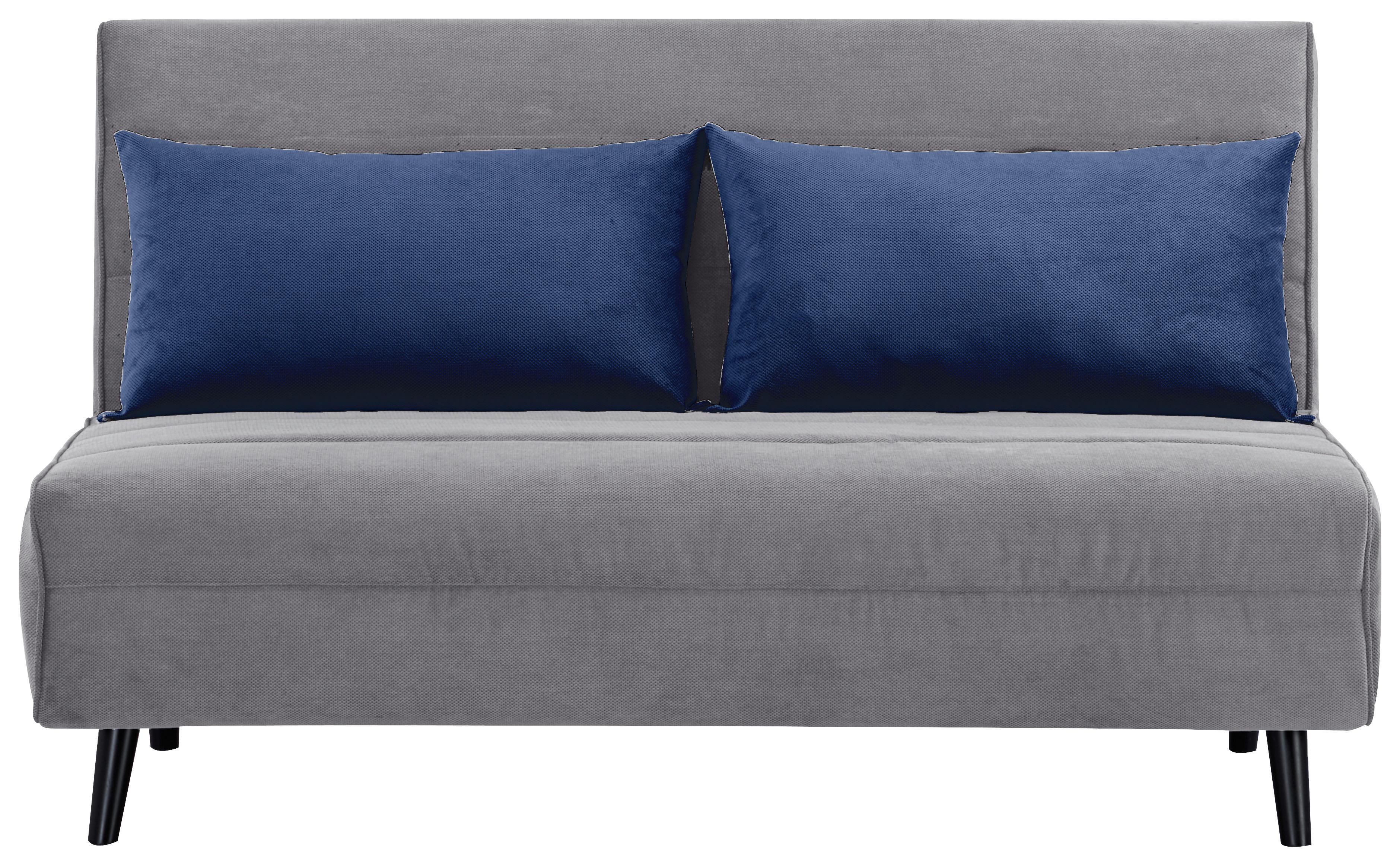 Rozkladacie kreslo SVEN 140, sivá / modrá - čierna/modrá, Modern (141/81/90cm)