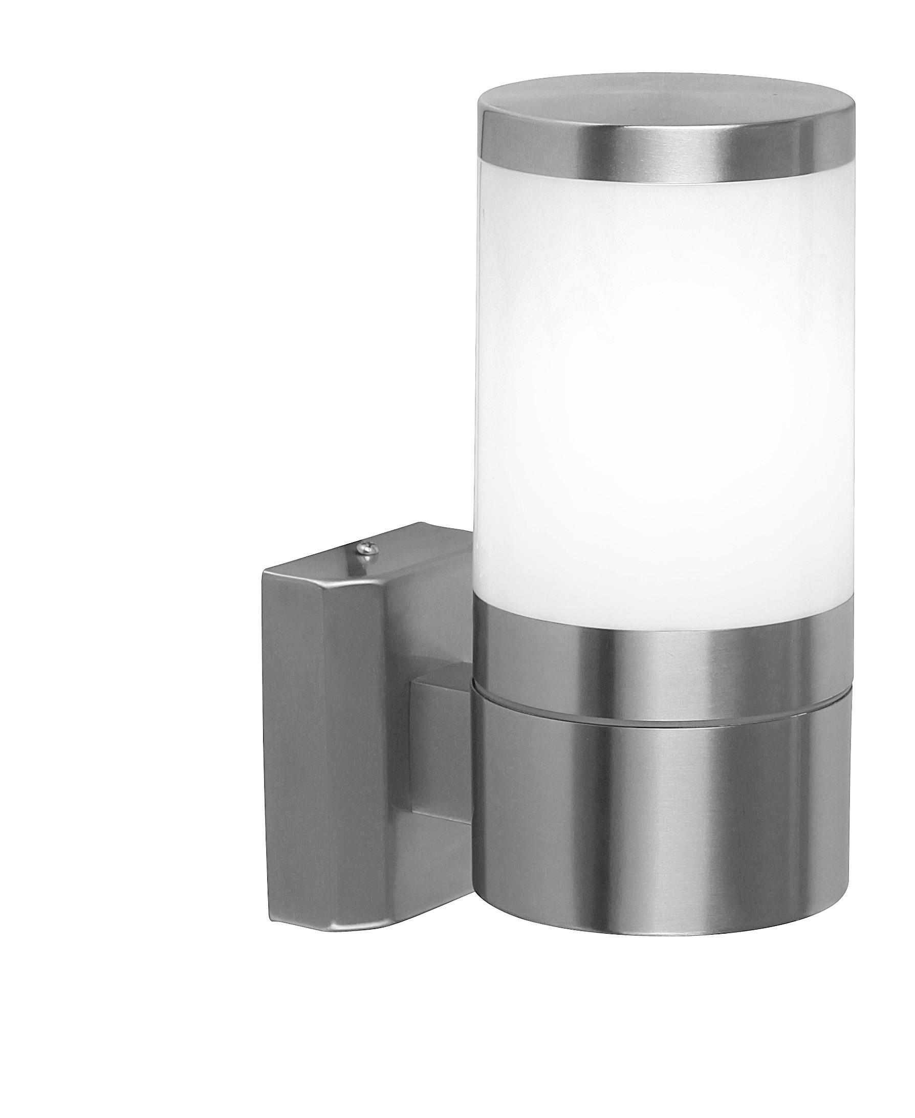 Außenleuchte Xeloo 60 Watt Edelstahl, Wandmontage - KONVENTIONELL, Kunststoff/Metall (10/15,5/24cm)