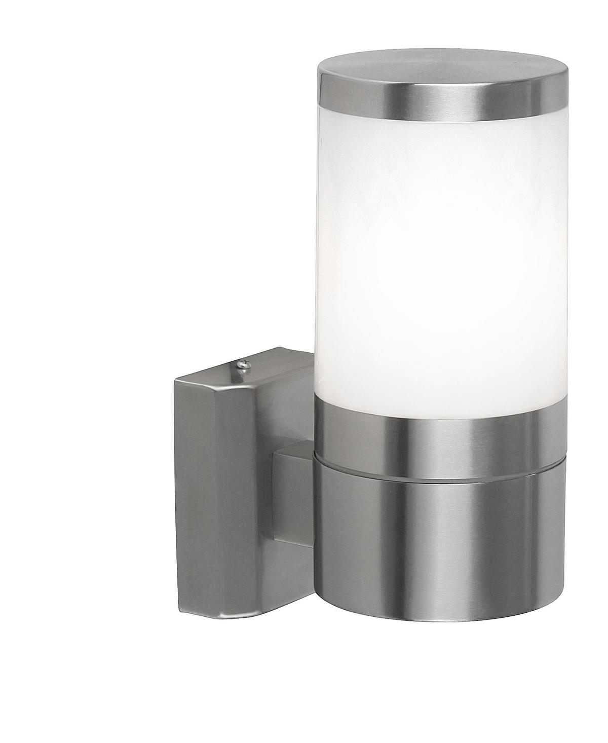 Außenleuchte Xeloo 60 Watt Edelstahl, Wandmontage - KONVENTIONELL, Kunststoff/Metall (10/15,5/24cm)