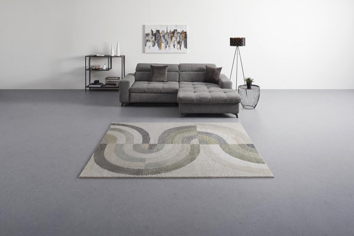 TKANÝ KOBEREC RIVO-FLOW - zelená/béžová, Konventionell, textil (160/230cm) - Mömax