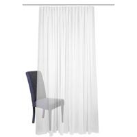 KUSOVÁ ZÁCLONA ALEV - biela, Basics, textil (450/120cm) - Schmidt W. Gmbh
