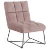Sessel Enzo - Pink/Schwarz, MODERN, Holz/Textil (62/86/87cm)