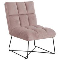 Sessel Enzo - Pink/Schwarz, MODERN, Holz/Textil (62/86/87cm)