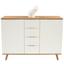 Komoda Turin 3 - bílá/barvy dubu, Moderní, kompozitní dřevo (120/87/40cm) Komoda Turin 3 - bílá/barvy dubu, Moderní, kompozitní dřevo (120/87/40cm)
