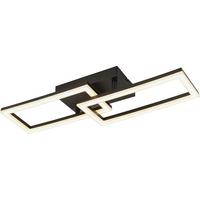 STROPNÉ LED SVIETIDLO OZUM - priehľadné/čierna, Modern, kov/plast (61,5/19,5/10cm) - Mömax