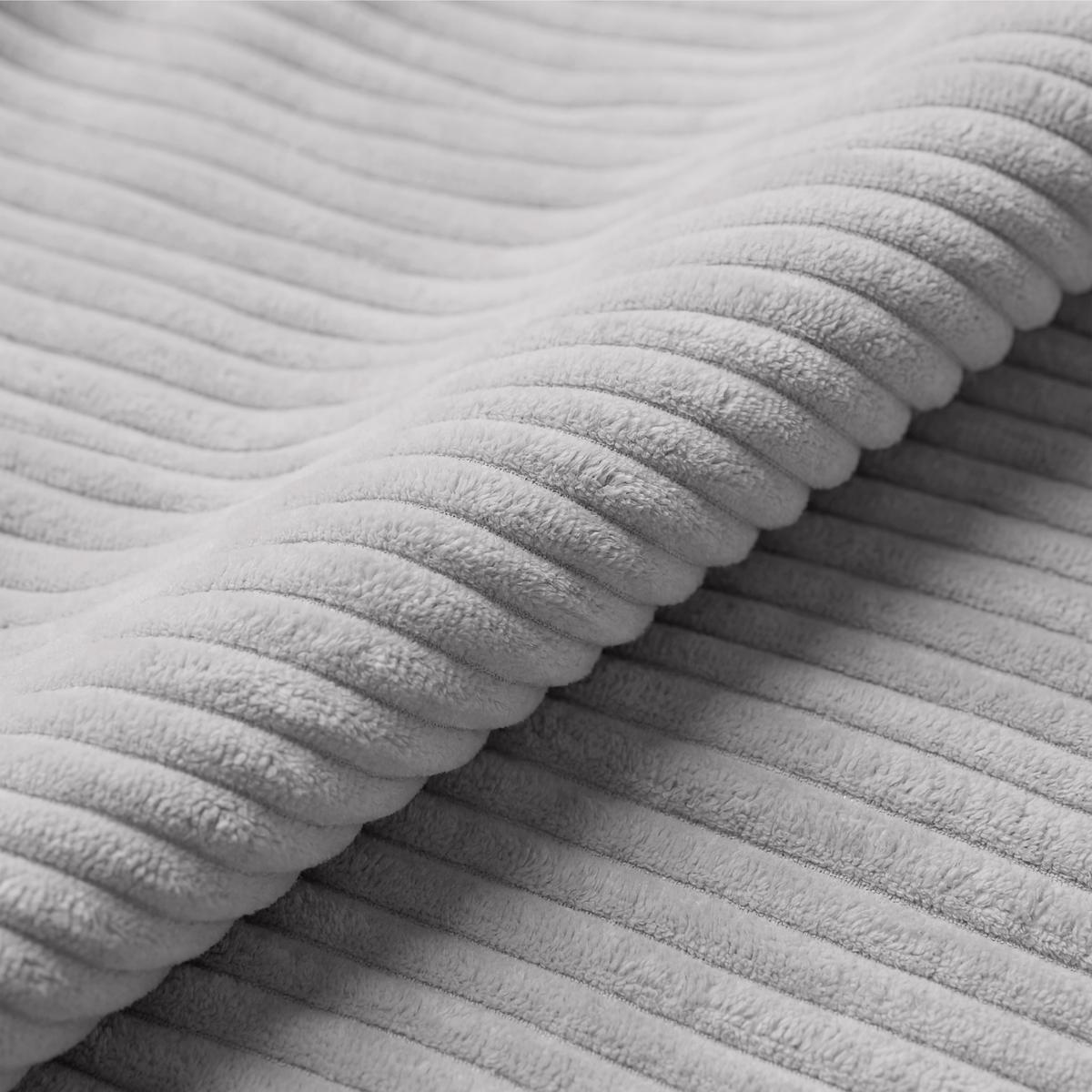 Rohová sedačka PEDRO, levá, světle šedý manšestr - černá/světle šedá, Moderní, textil/plast (190/300cm) - Mömax