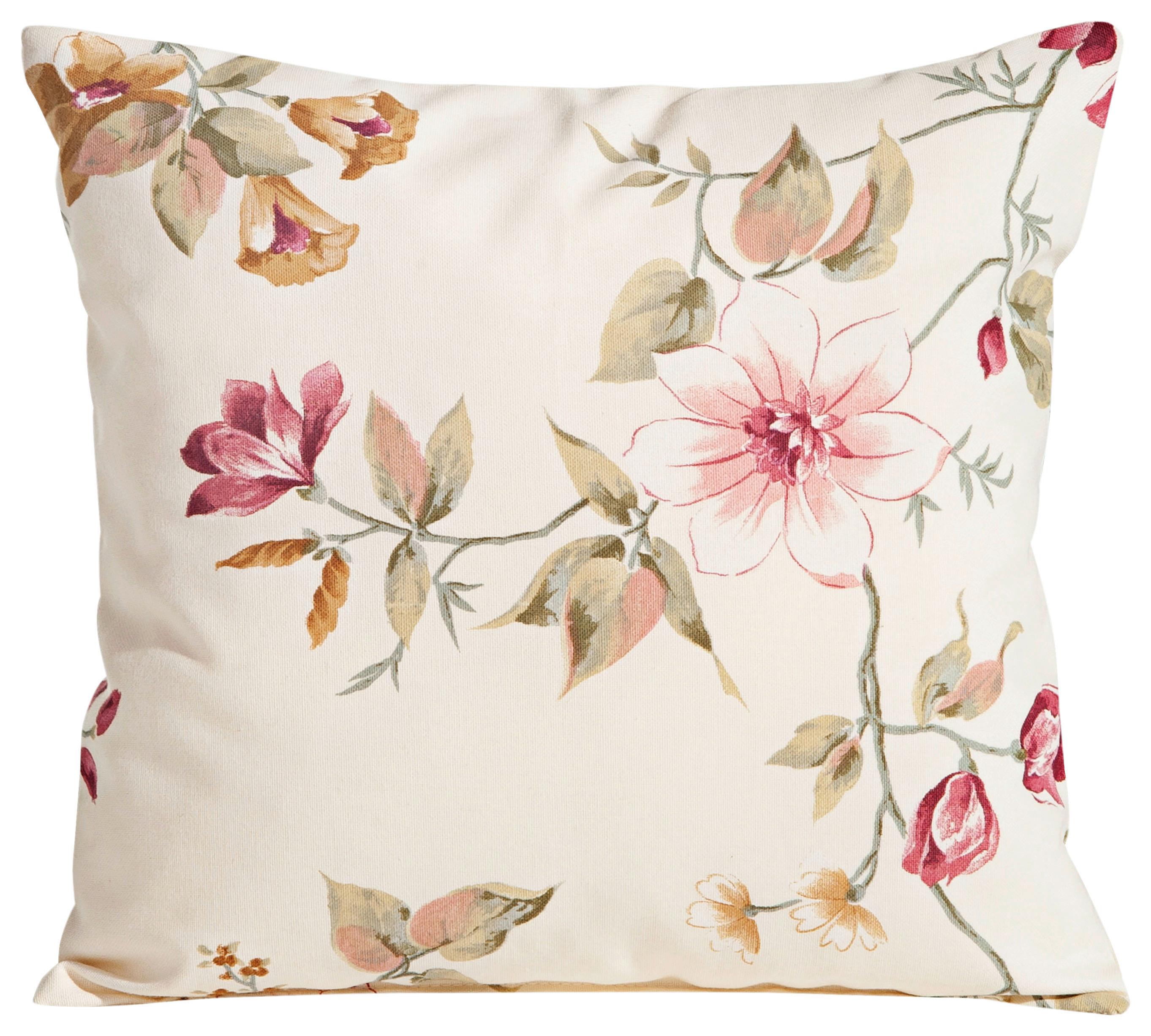 Zierkissen Corona 40x40 cm Rot/Weiß - Rot/Weiß, Design, Textil (40/40cm) - Max Winzer