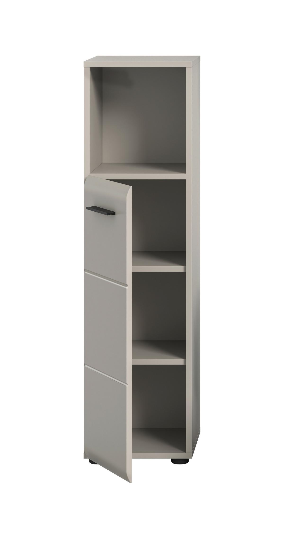 MIDISCHRANK Ice Kaschmir B: 30cm - Kaschmir/Schwarz, Trend, Holzwerkstoff (30/110/30cm) - MID.YOU