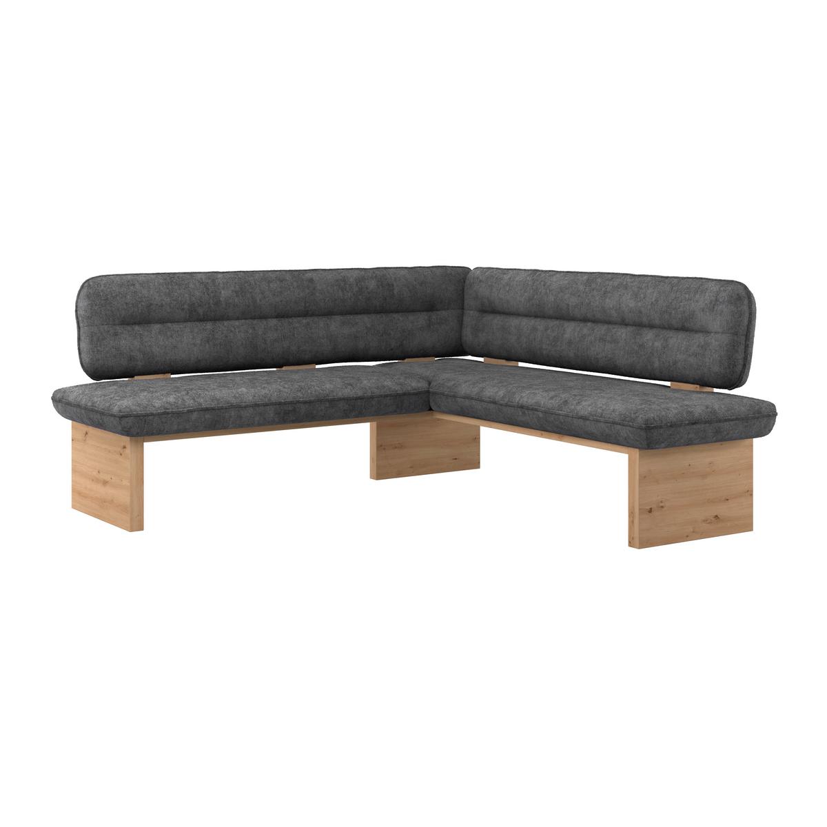 Eckbank Beluna Ii - Eichefarben/Anthrazit, KONVENTIONELL, Holz/Textil (212/170cm) - James Wood