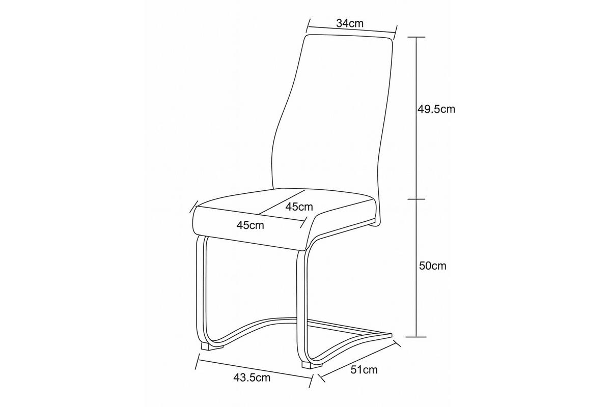 Schwingstuhl-Set Tina Anthrazit B: 43 cm - Anthrazit/Schwarz, MODERN, Textil/Metall (43/98/59cm) - MID.YOU