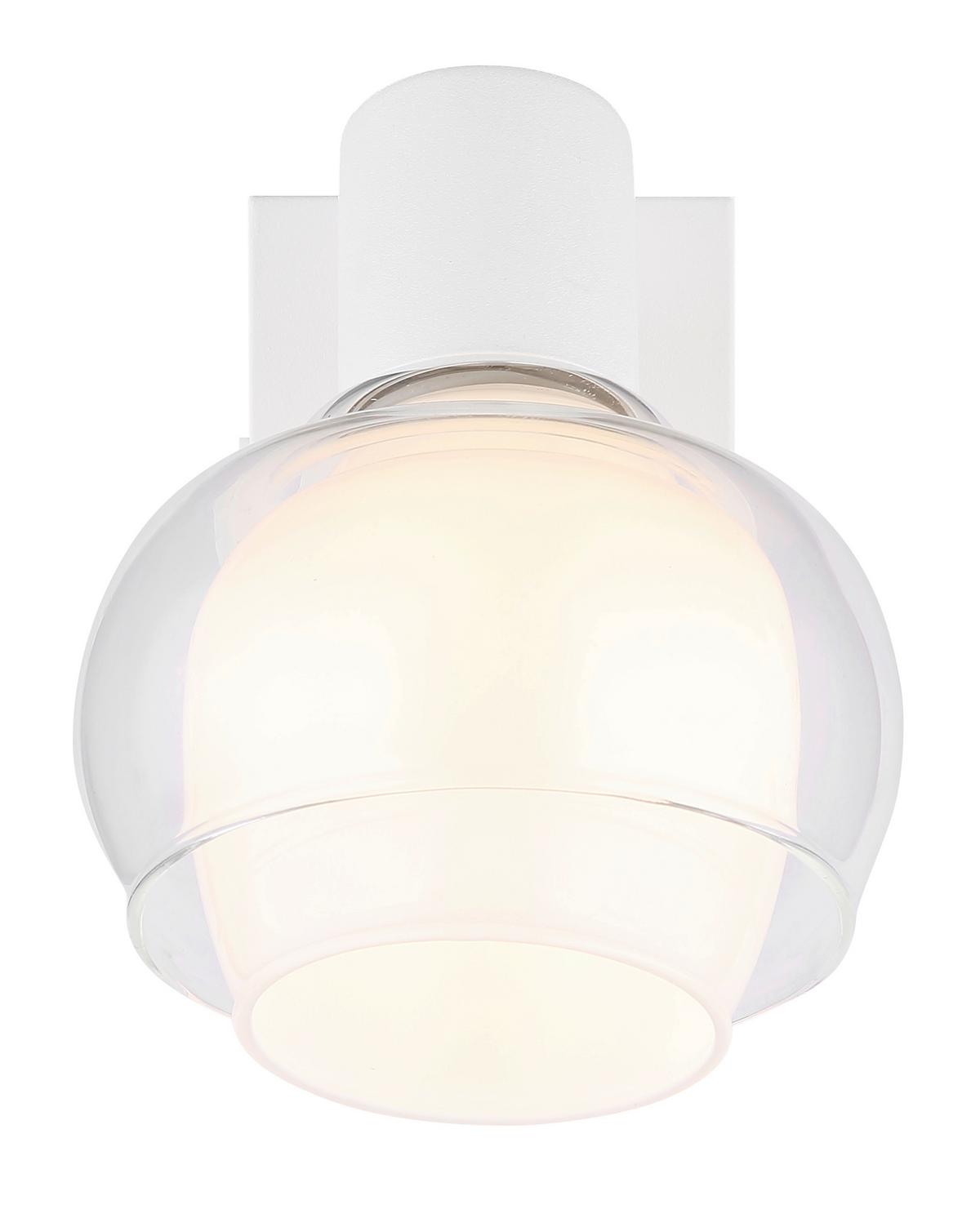 Strahler 54309-1w - Klar/Chromfarben, Design, Glas/Metall (10,5/13,5/12,5cm) - Globo
