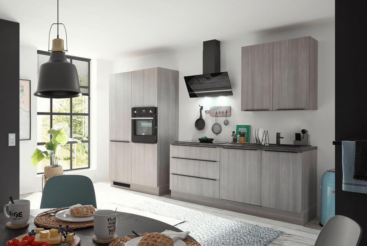 Küchenblock Landzeit Pinienfarben B: 320 Cm - Anthrazit/Pinienfarben, Design, Holzwerkstoff (320cm) - MID.YOU