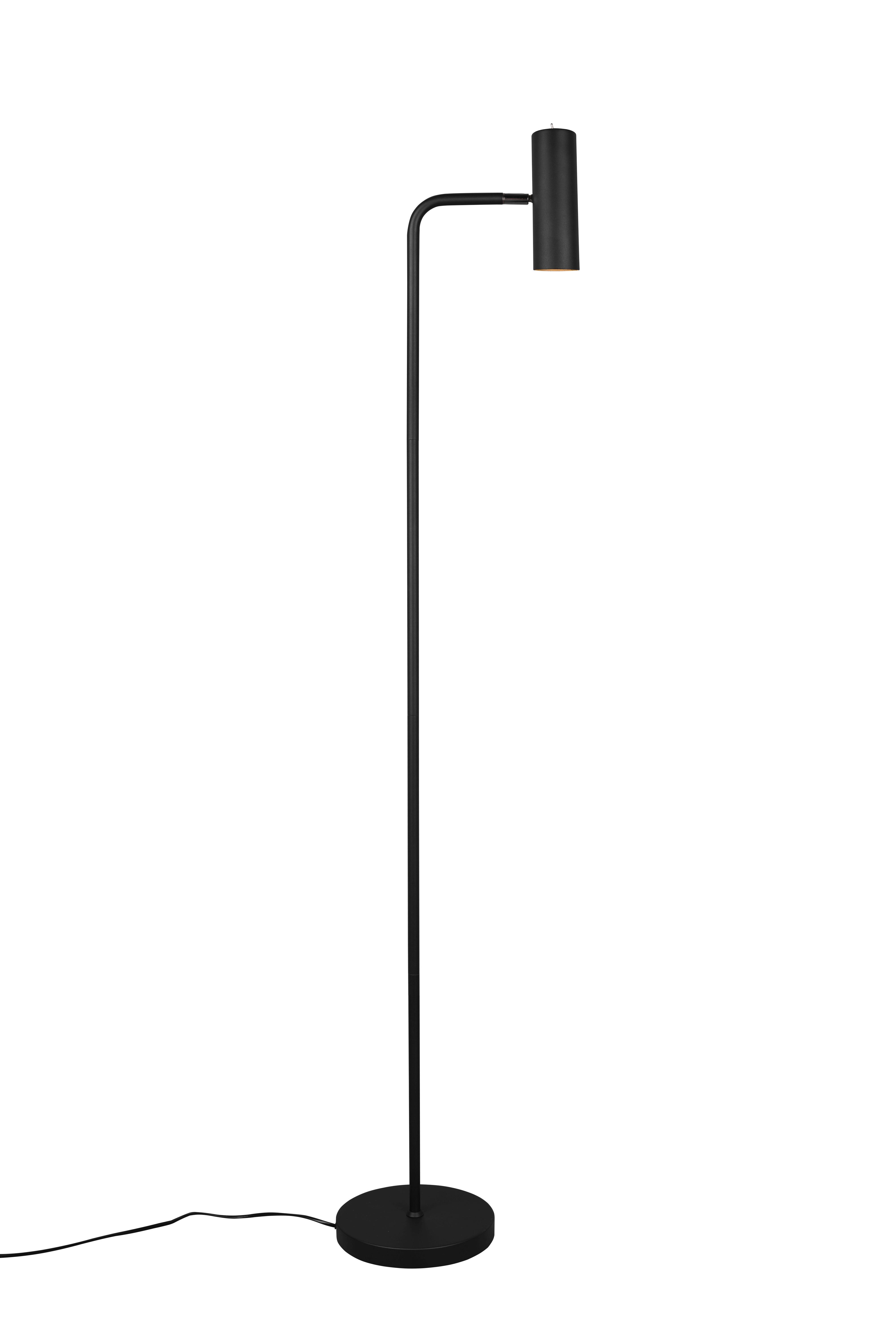 Stehlampe Cinque Schwarz mit Kippschalter - Schwarz, Basics, Metall (151/23/39cm) - Trio Leuchten