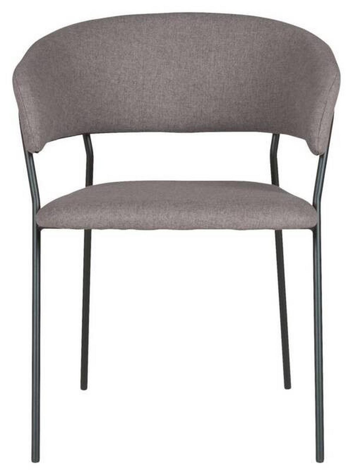 Židle s područkami Alice, tmavě šedá - černá/tmavě šedá, Moderní, kov/dřevo (53/80/59cm) - Mömax