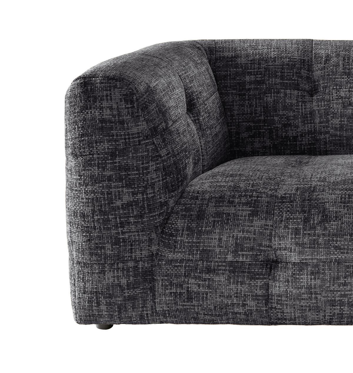 2-sitzer-sofa Velice, Schwarz B: 184 Cm - Schwarz, Design, Textil (184/72/95cm) - Livetastic