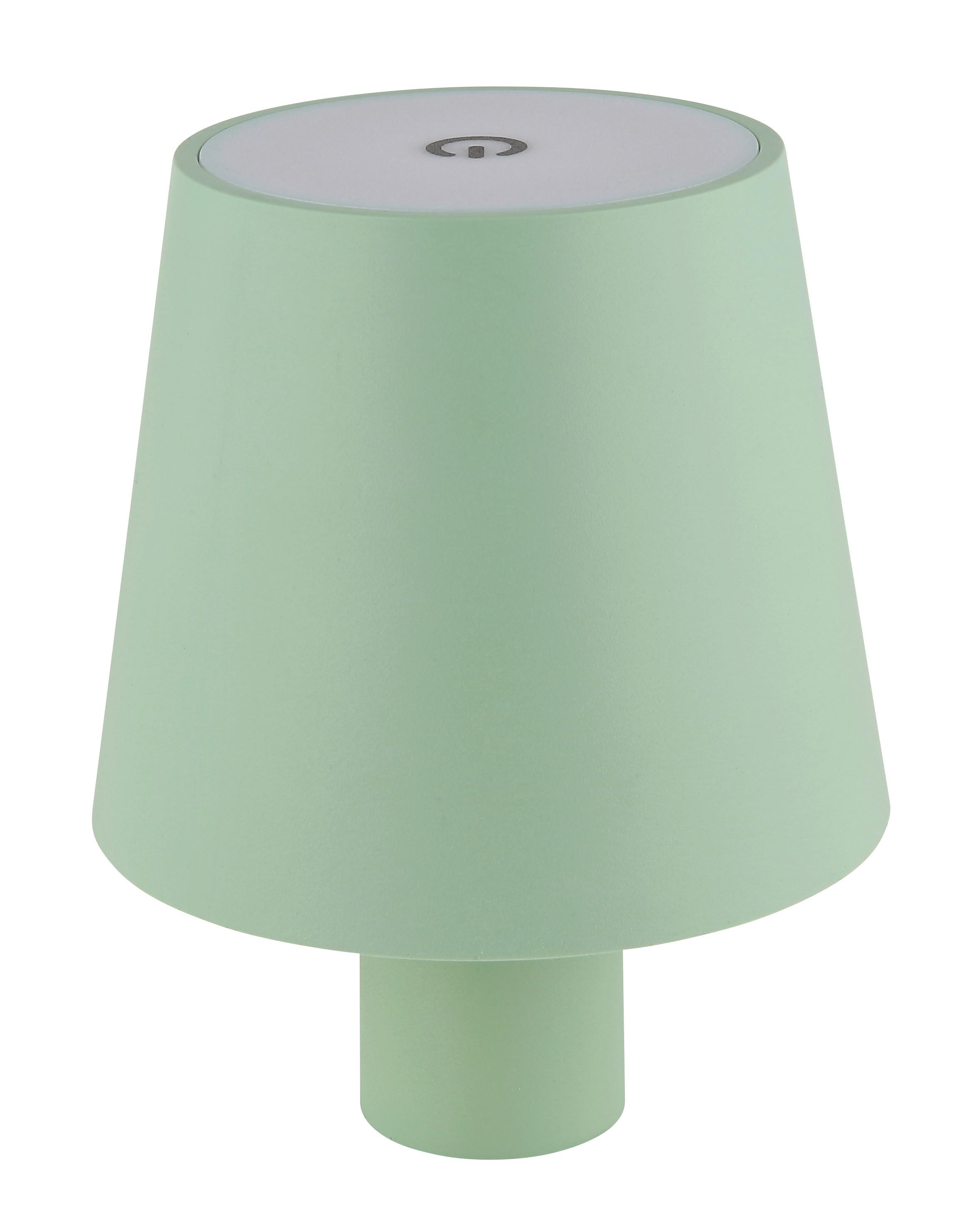 Akku-Tischleuchte 58438bs für Flaschen - Weiß/Hellgrün, Trend, Kunststoff/Metall (10,6/13cm) - Globo