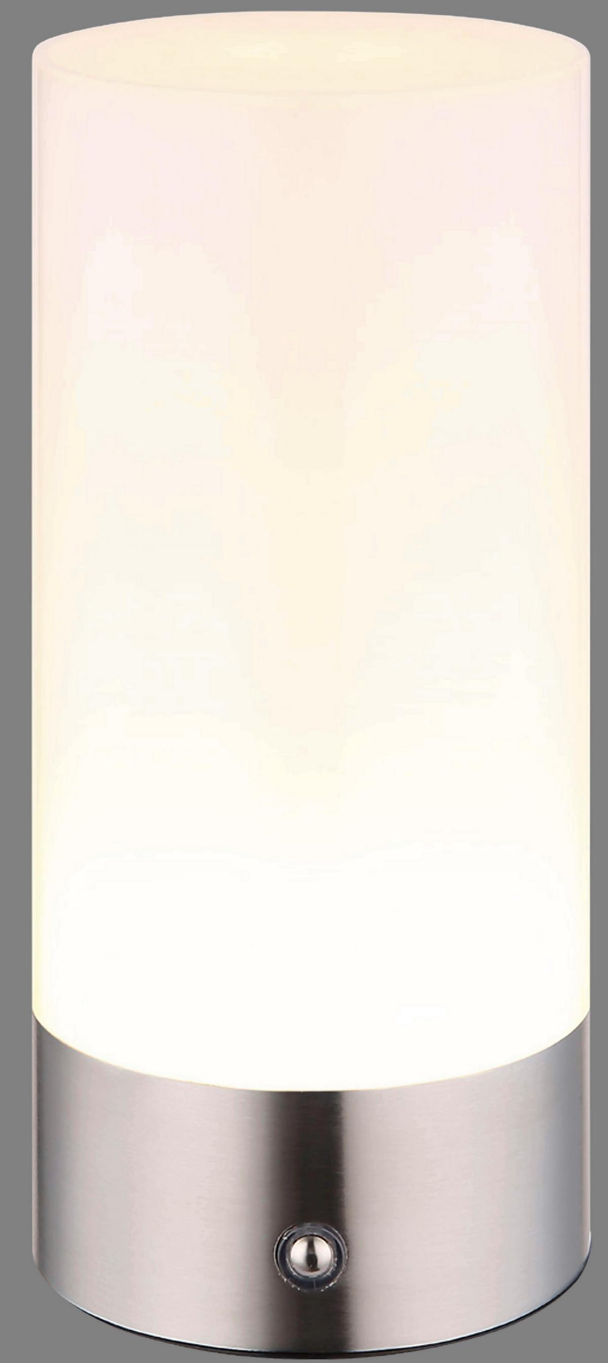 STOLNÁ LAMPA KLEIN - opálová/niklová, Konventionell, kov/plast (8,8/19cm) - Mömax