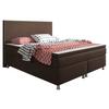 Boxspringbett Mit Topper 180x200 Cm King Size-F - Silberfarben/Braun, KONVENTIONELL, Textil (180/115/210cm) - MID.YOU