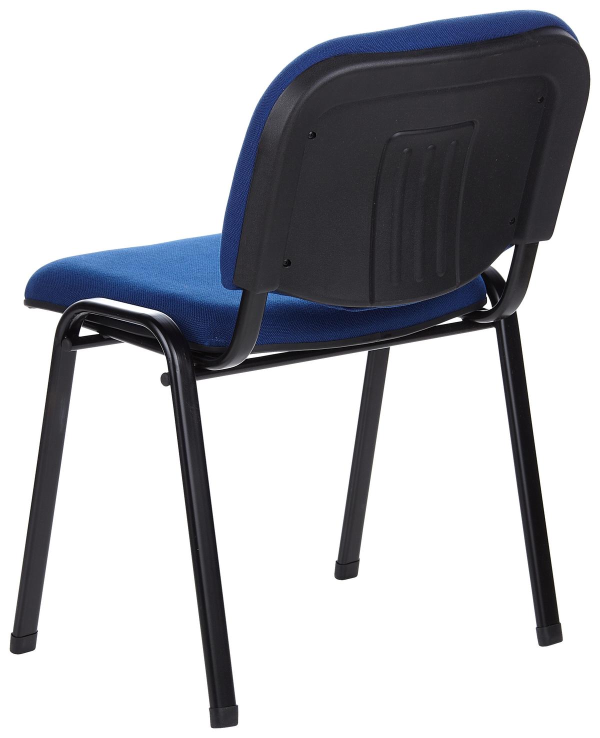 Besucherstuhl Xt 600 Sw Schwarz/Blau Bis 100 Kg - Blau/Schwarz, Basics, Textil/Metall (58/84/41cm) - MID.YOU