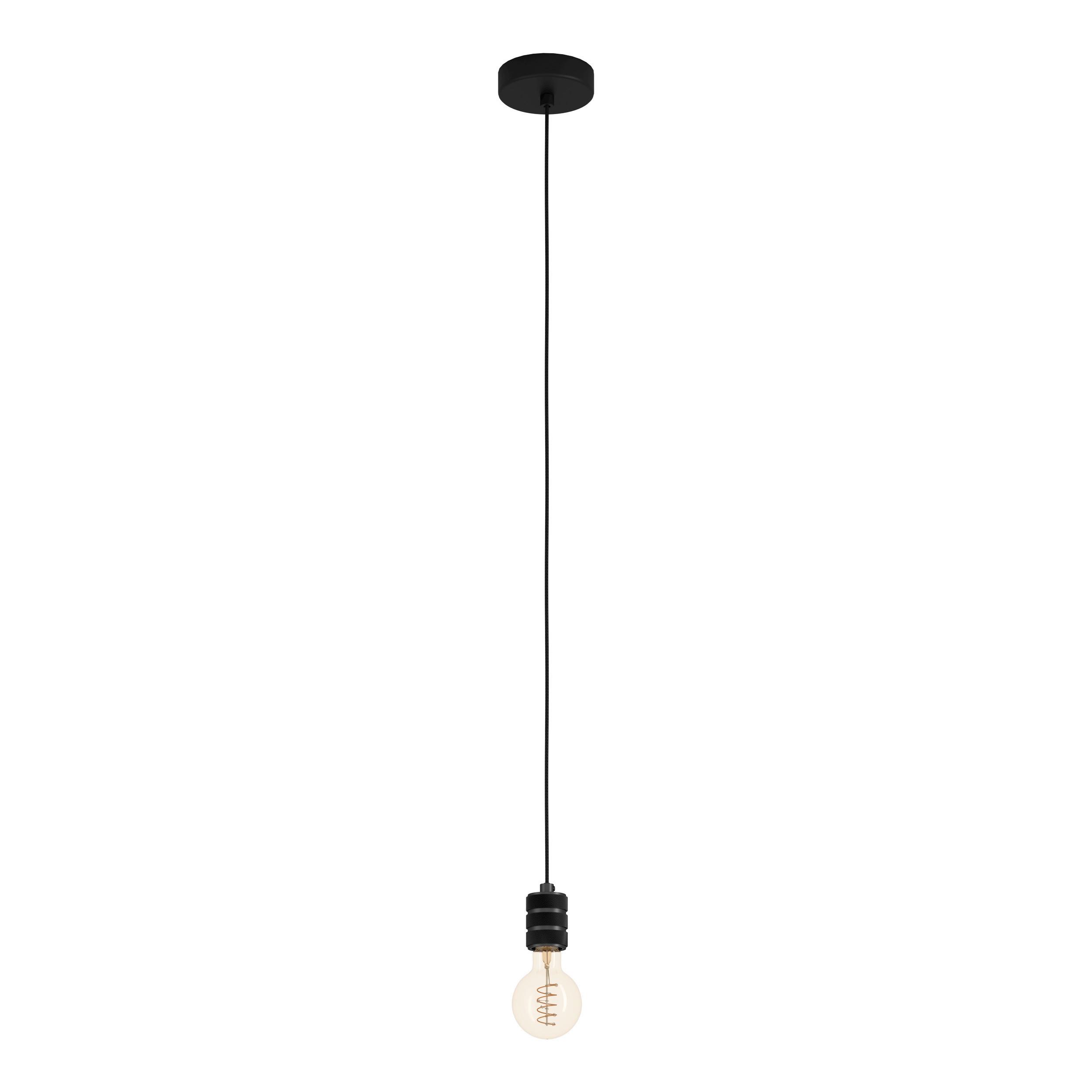 Hängeleuchte 43801*yorth - Schwarz, Basics, Metall (5/150cm) - Eglo