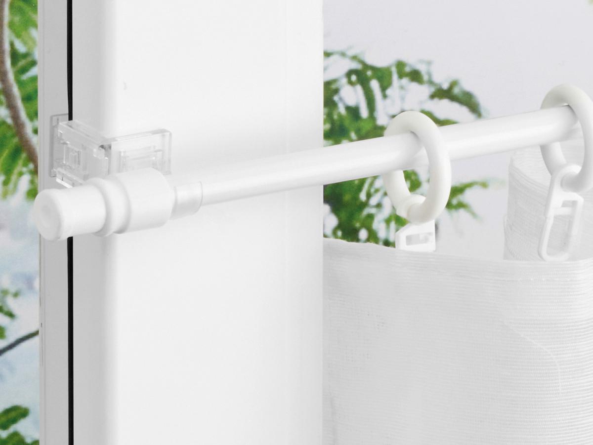 VITRÁŽNÍ TYČKA Aura, 85-135 cm - bílá, plast (85-135cm) - Modern Living