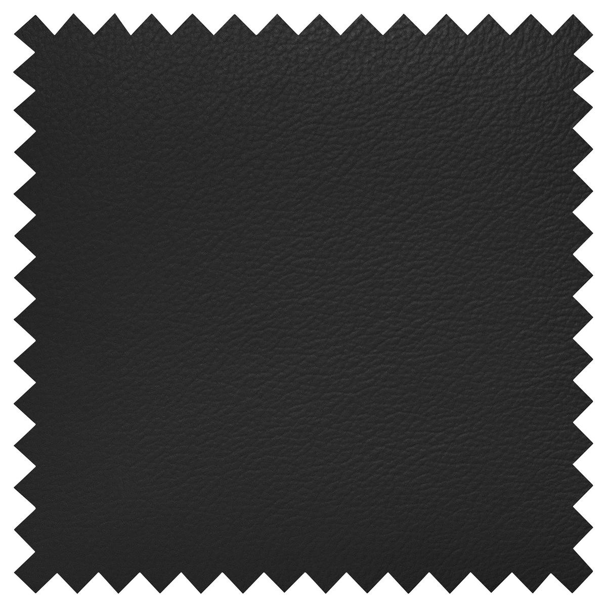 3-Sitzer-Sofa Oslo Schwarz B: 205 cm - Schwarz, Design, Leder (205/92/85cm) - Livetastic