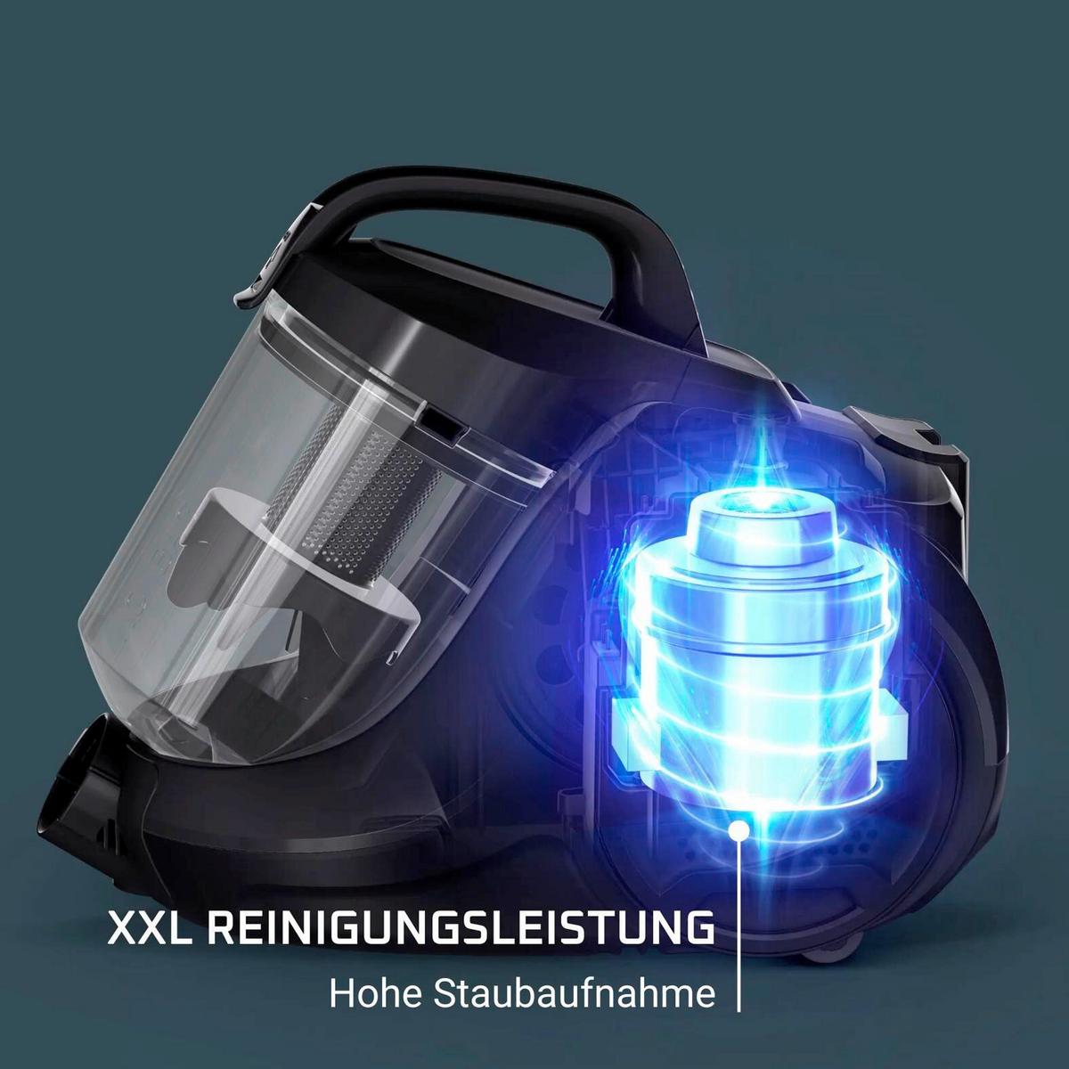 Bodenstaubsauger 750w, 1,5 Liter - Schwarz, Basics, Kunststoff (40,9/27,6/29cm) - Rowenta