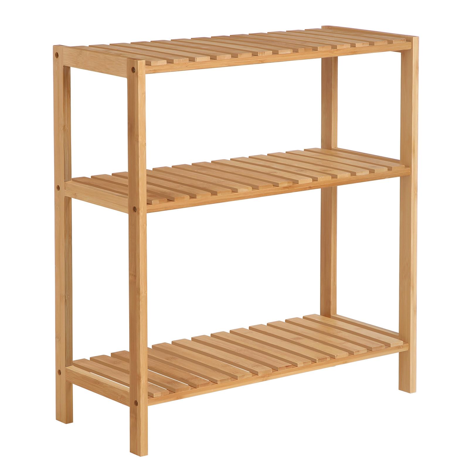 Badezimmerregal Naturfarben B: 60 cm - Naturfarben, Basics, Holz (60/66/26cm)