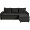 Ecksofa Larisa Schwarz S: 235x158 cm - Schwarz, KONVENTIONELL, Textil (235/158cm) - P & B