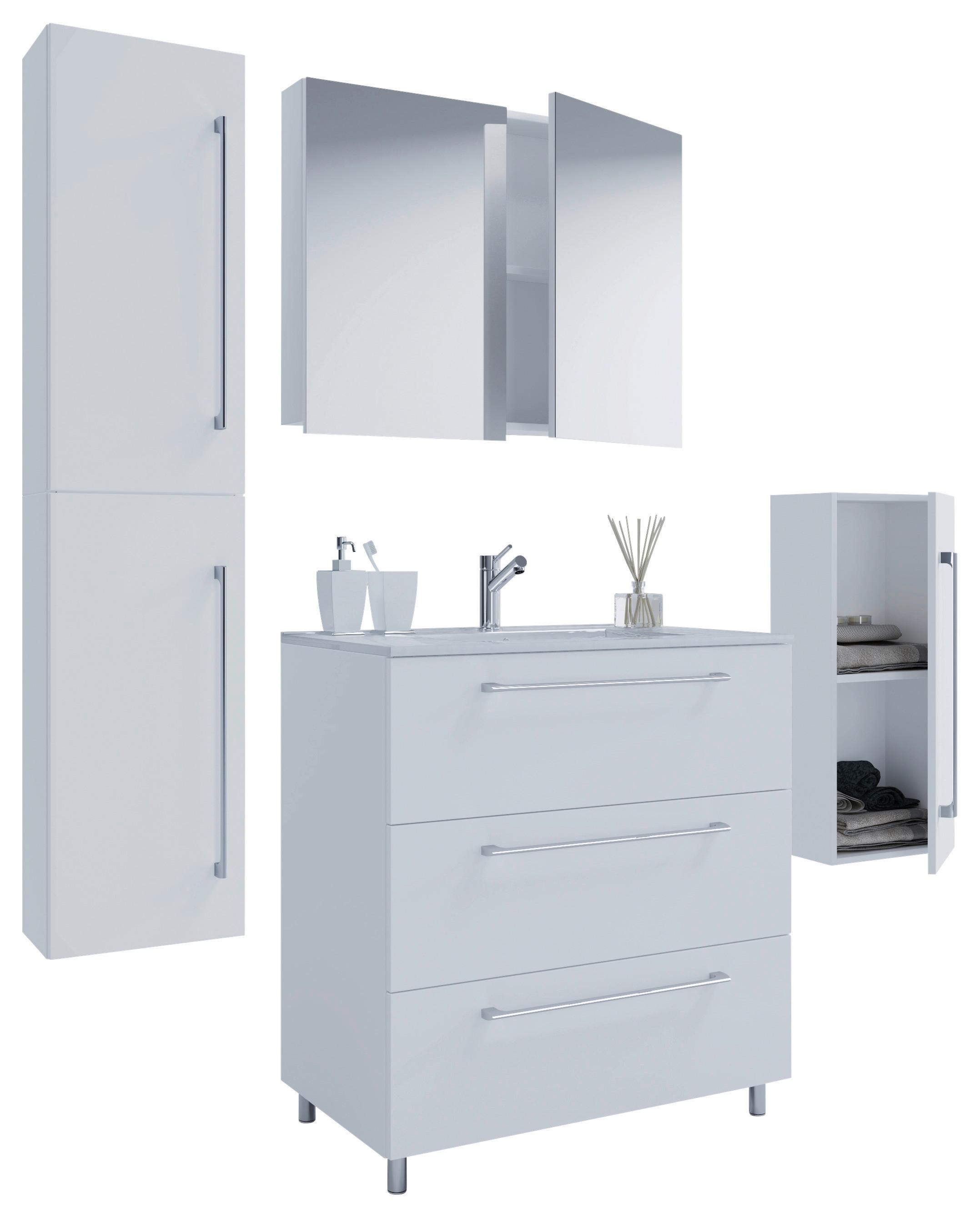 Badezimmer Schubo 5-teilig Weiß B: 126 Cm