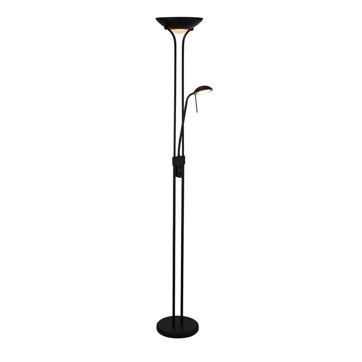 Led-deckenfluter Eu5430bk - Schwarz, Basics, Glas/Kunststoff (25.4/180/25.4cm)