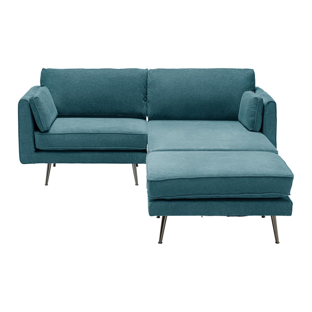 Sedací souprava DUNJA zelená - šedá/zelená, Moderní, kov/dřevo (295/89/161cm) - P & B