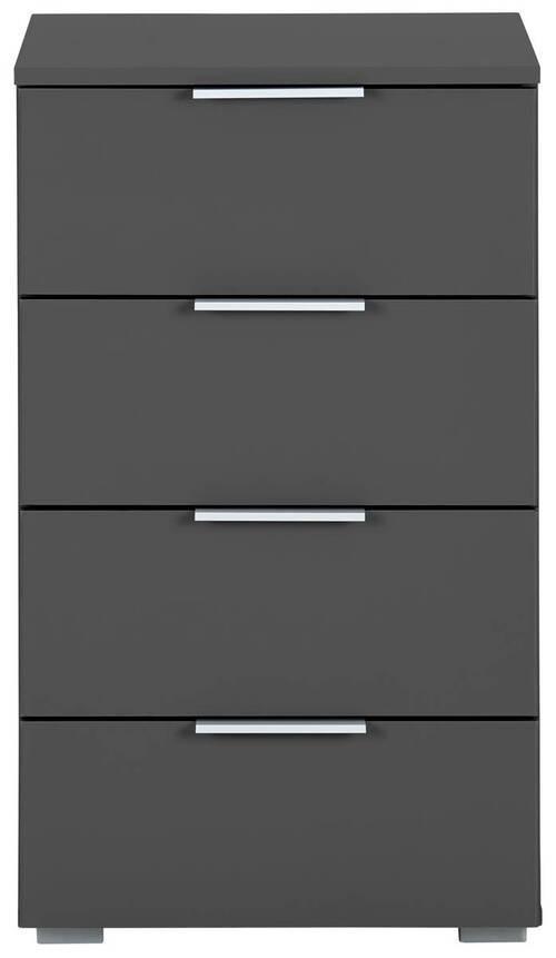 Nachtkästchen Grau H: 81 Cm Alabama - Alufarben/Grau, MODERN, Holzwerkstoff (47/81/42cm) - Rauch Möbel