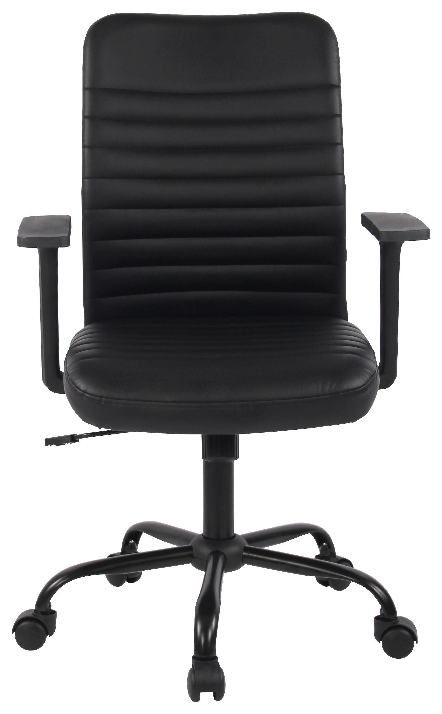 Kancelárska stolička NOIR - čierna, Modern, kov/textil (60/91-101/58cm) - Mömax
