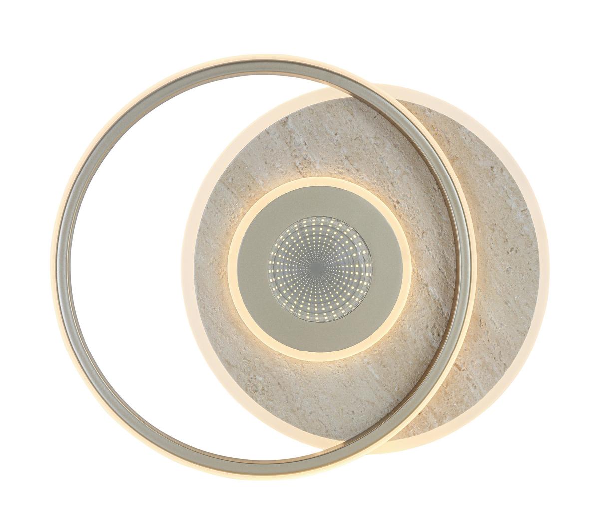 STROPNÉ LED SVIETIDLO PUL - šampanská, Modern, kov/plast (42/35/6cm) - Mömax