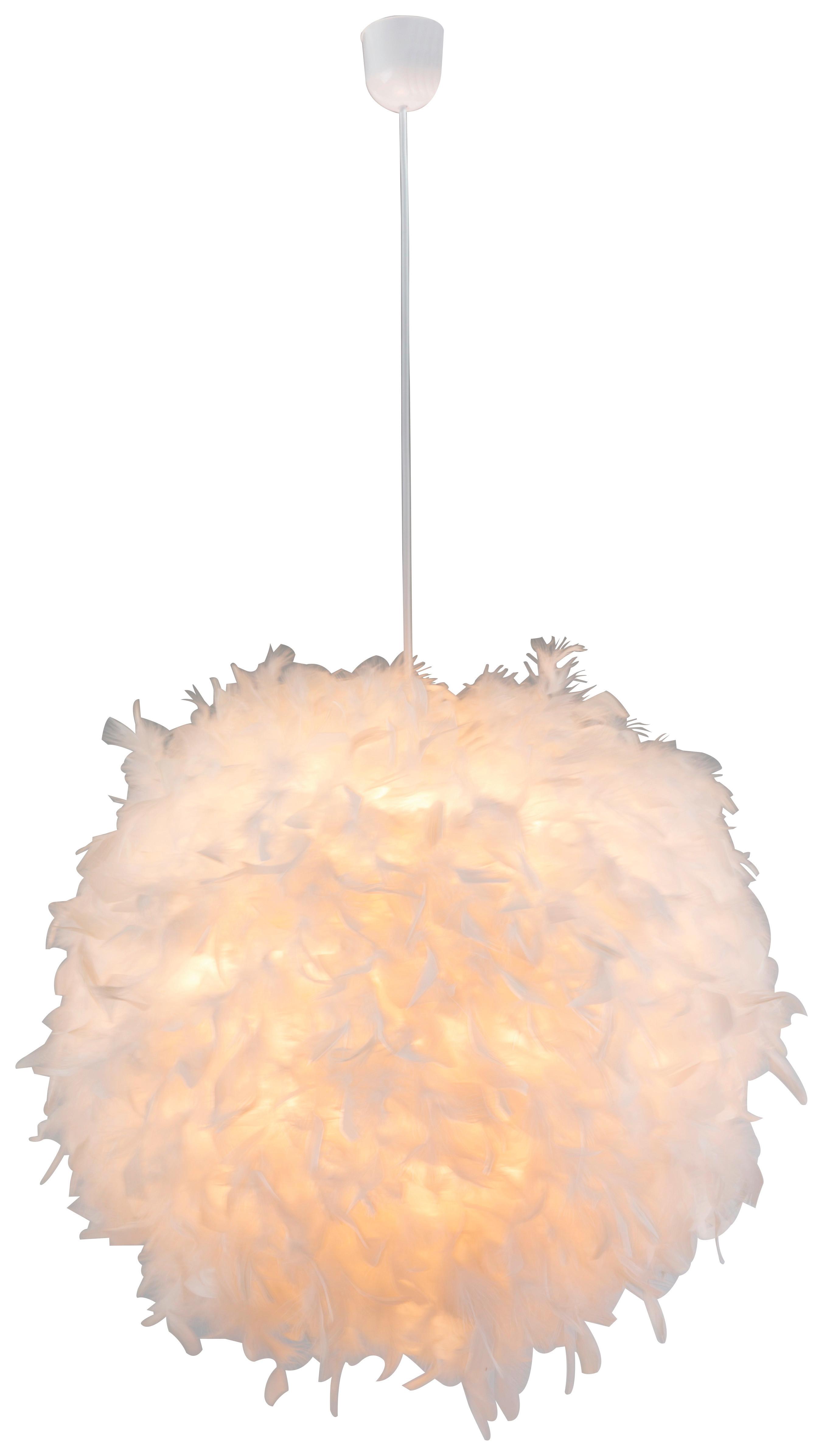 Hängeleuchte Katunga - Weiß, Basics, Kunststoff/Textil (60/130cm)