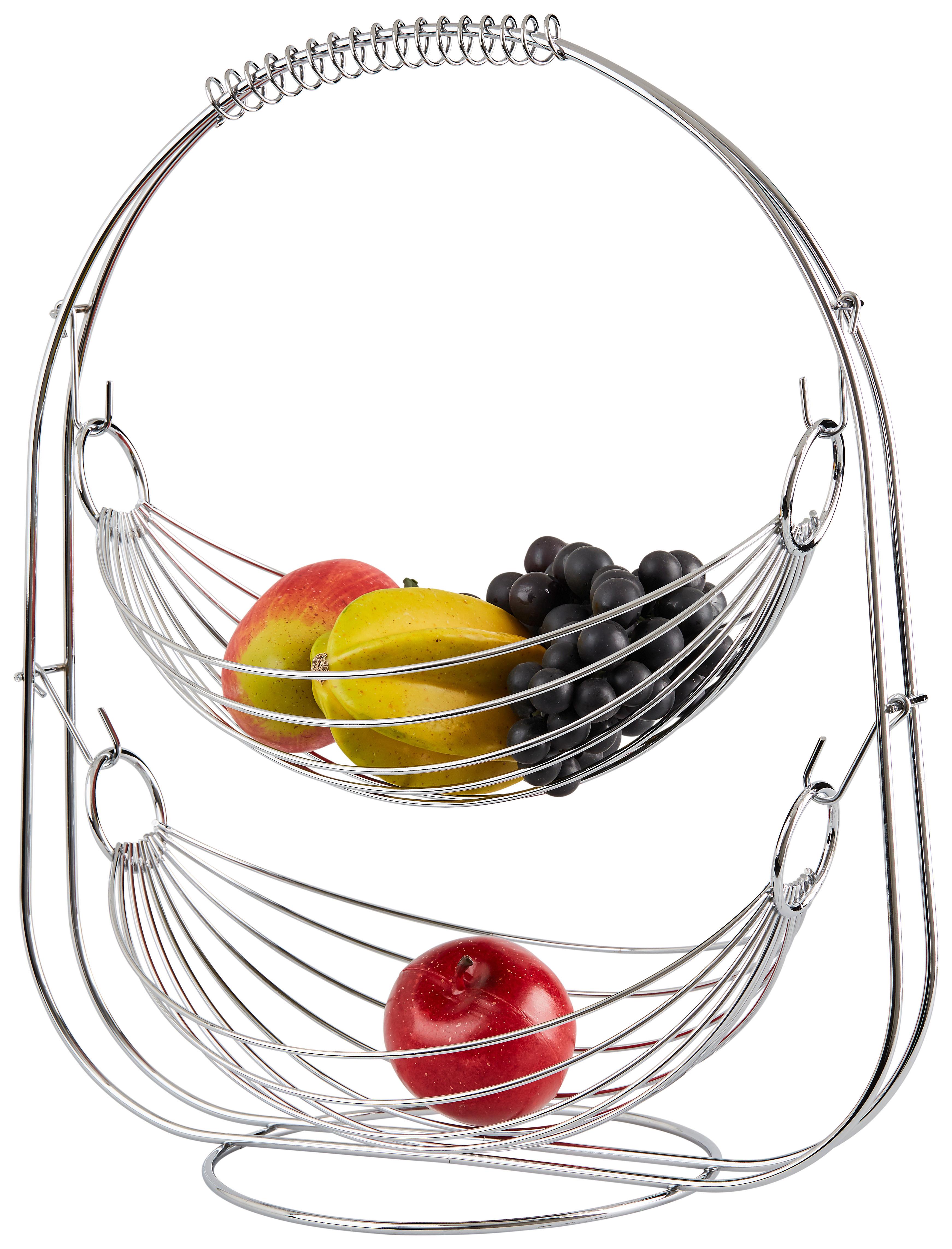 Obstkorb Aus Stahl Anton H: Ca. 42 Cm Mit 2 Körbe