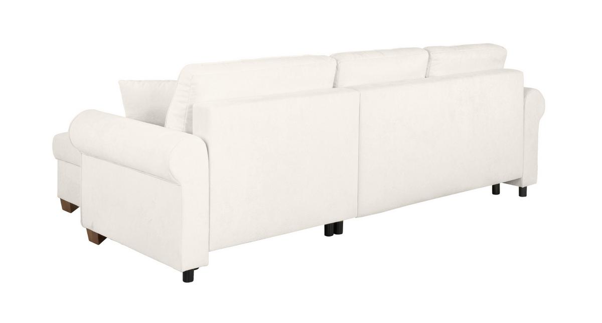 Ecksofa Arles, Creme 10 S: 266x161 Cm - Buchefarben/Creme, Design, Textil (266/161cm) - MID.YOU