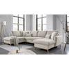 Wohnlandschaft Scandic Lagom mit Schlaffunktion Beige - Beige/Naturfarben, Textil (202/312/157cm) - MID.YOU
