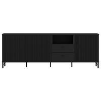 TV-Element Lusaka Schwarz B: 200 cm - Schwarz, Trend, Holzwerkstoff (200/70/40cm)